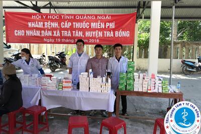 Khám bệnh cấp thuốc miễn phí tại Trạm Y tế xã Trà Tân